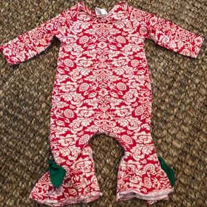 RicRac and Ruffles Christmas romper